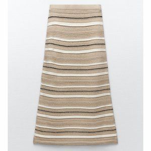 *NWT* Zara Striped Knit Skirt